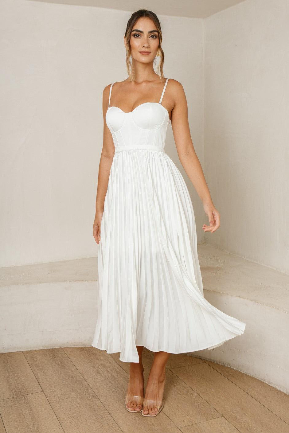 Milan Dress - White - SHOPJAUS - JAUS