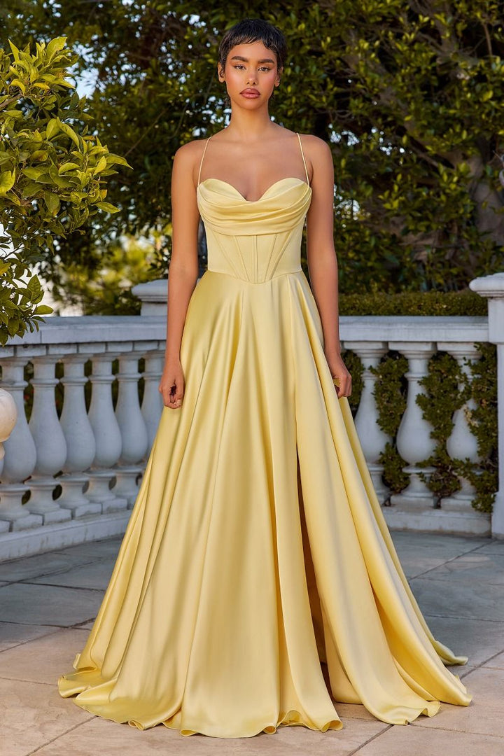 yellow gown dress Bright Puffy Tulle 3D Applique Strapless Ball Short Prom Dresses, CP1130 style lace bodice that wraps around to the back Jovani 43842 Size 4 Yellow