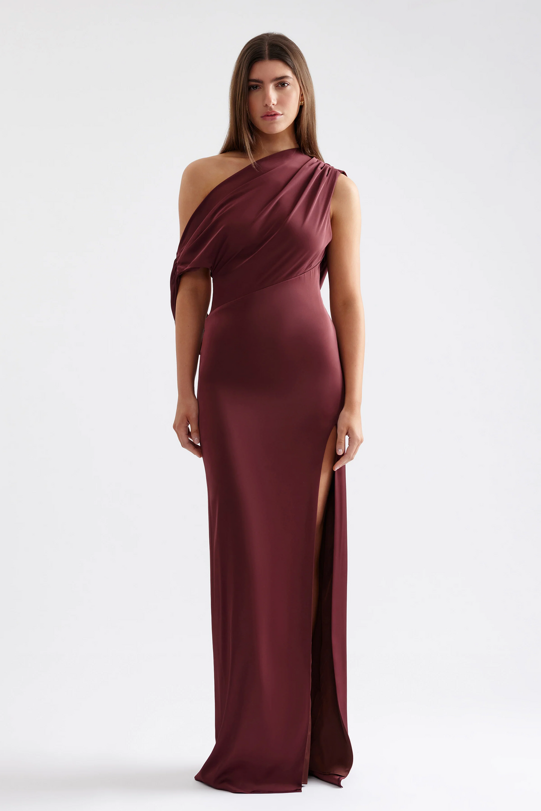 knee length dresses for ladies Jayne Dress - Plum