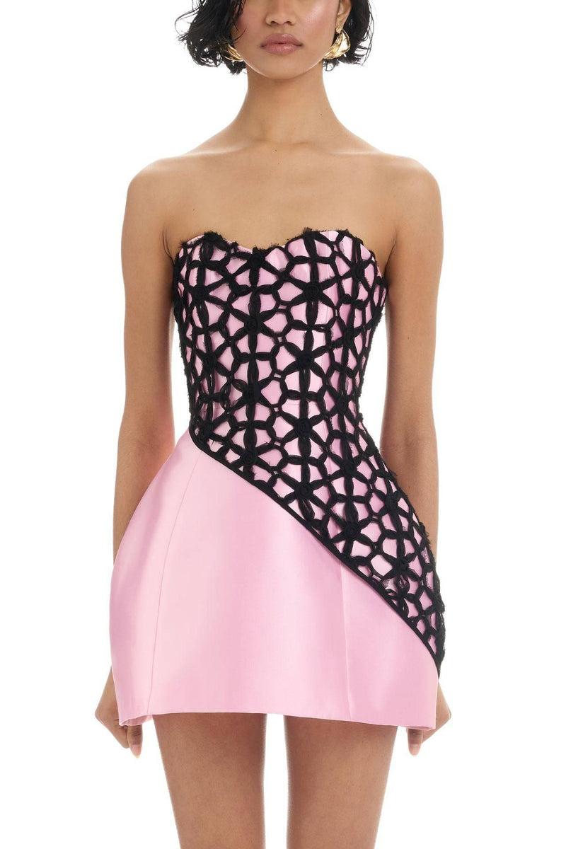 Ataya Dress - Black/Pink - SHOPJAUS - JAUS