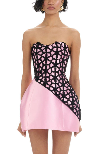 Ataya Dress - Black/Pink - SHOPJAUS - JAUS