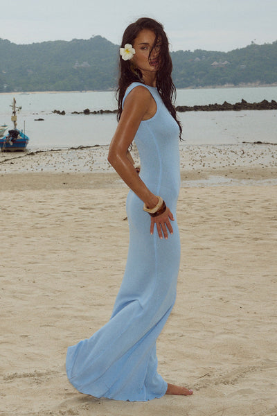 Adriana Maxi Dress - Sky Blue - SHOPJAUS - JAUS