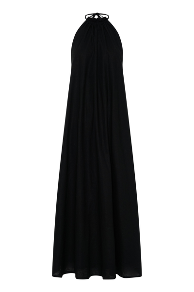 Alysse Halter Maxi Dress - Black - SHOPJAUS - JAUS