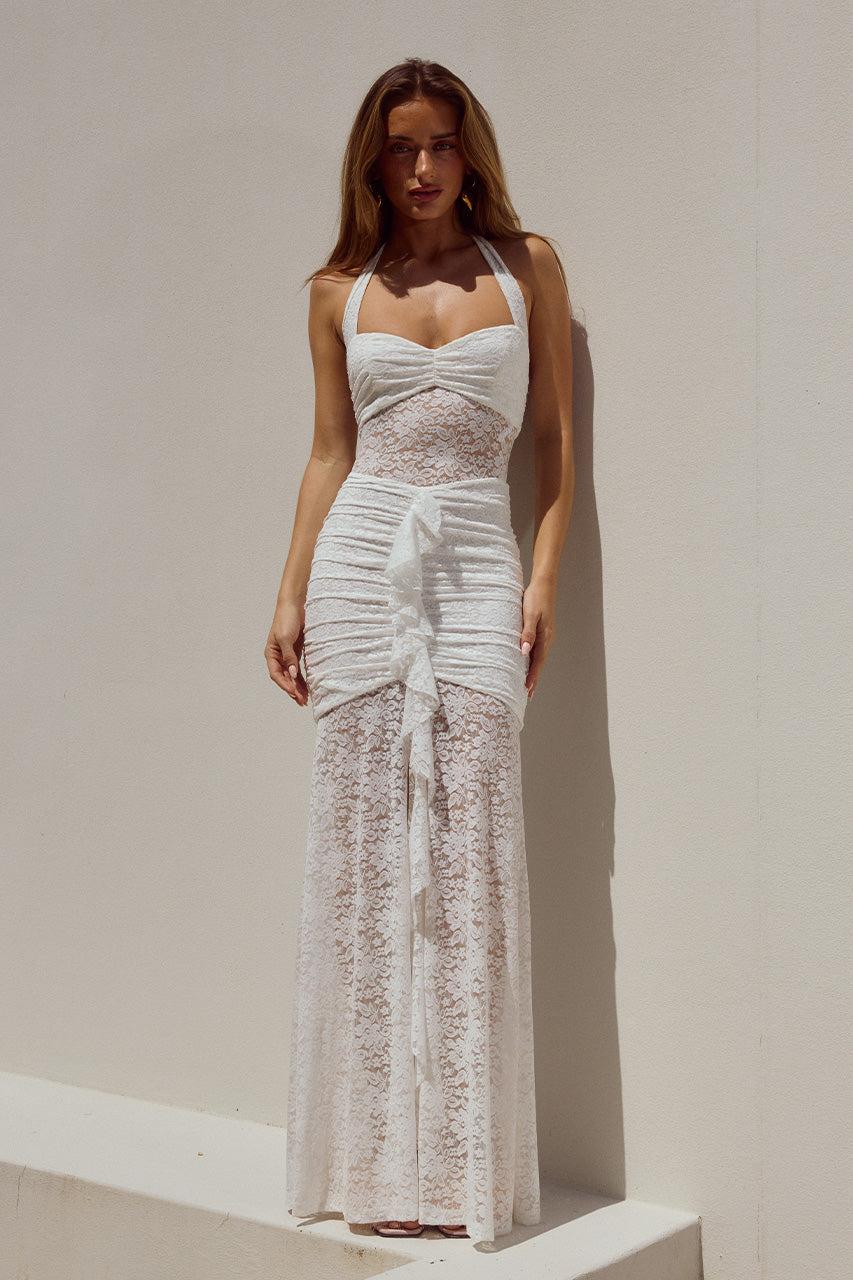 Annika Maxi Dress - White - SHOPJAUS - JAUS