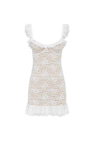 Ava Mini Dress - White - SHOPJAUS - JAUS