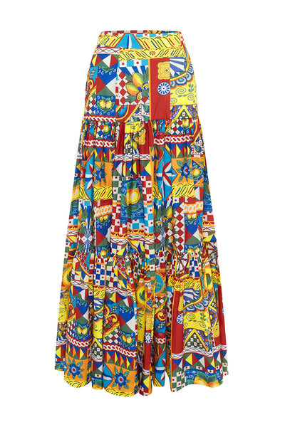 Ayla Maxi Skirt - Phaedra Print - SHOPJAUS - JAUS
