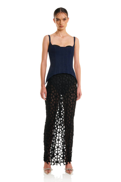 Lyndal Skirt - Black - SHOPJAUS - JAUS
