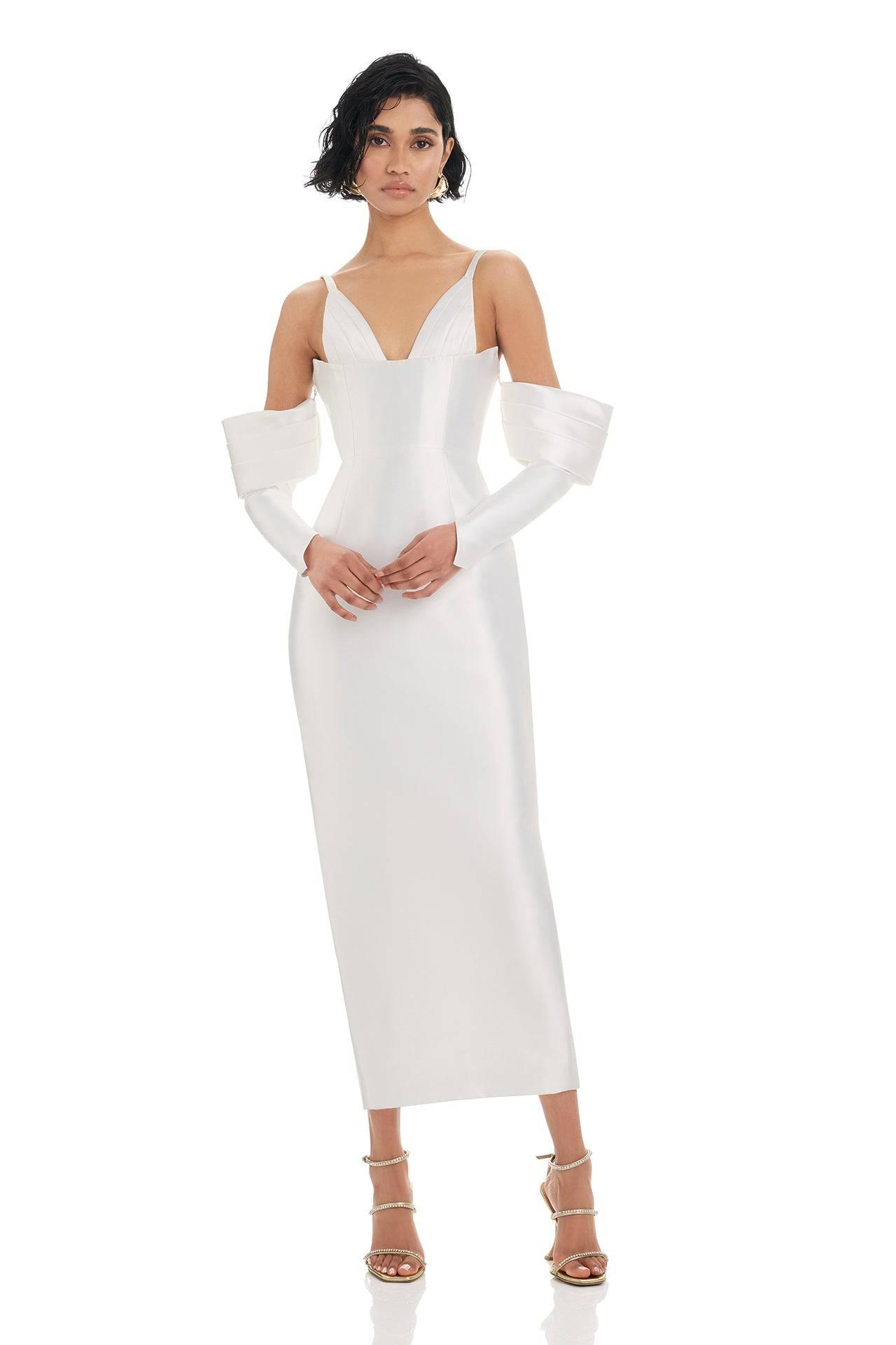 Annalise Dress - White - SHOPJAUS - JAUS