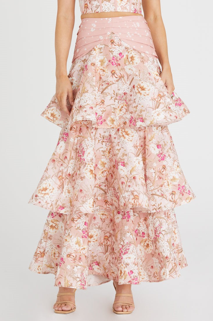 Lua Floral Maxi Skirt