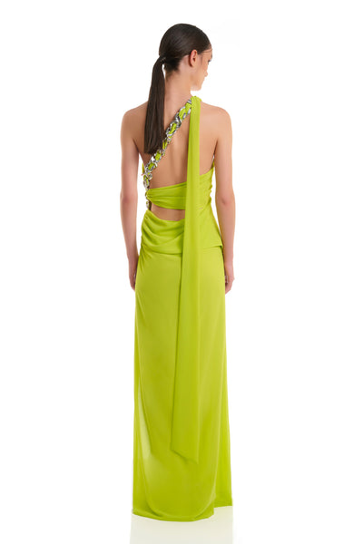 Arabella Gown - Lime - SHOPJAUS - JAUS
