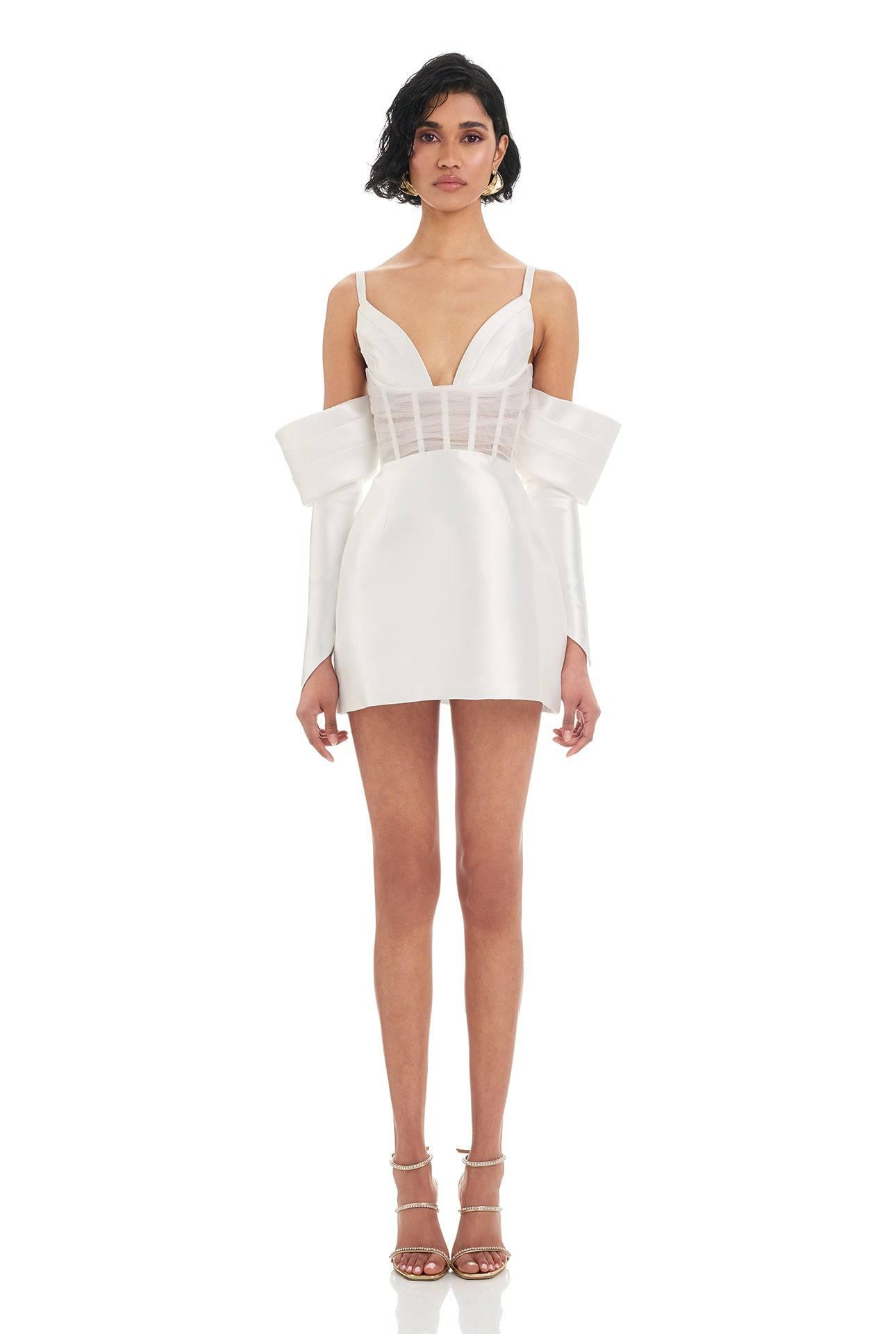 Ayana Dress - White - SHOPJAUS - JAUS