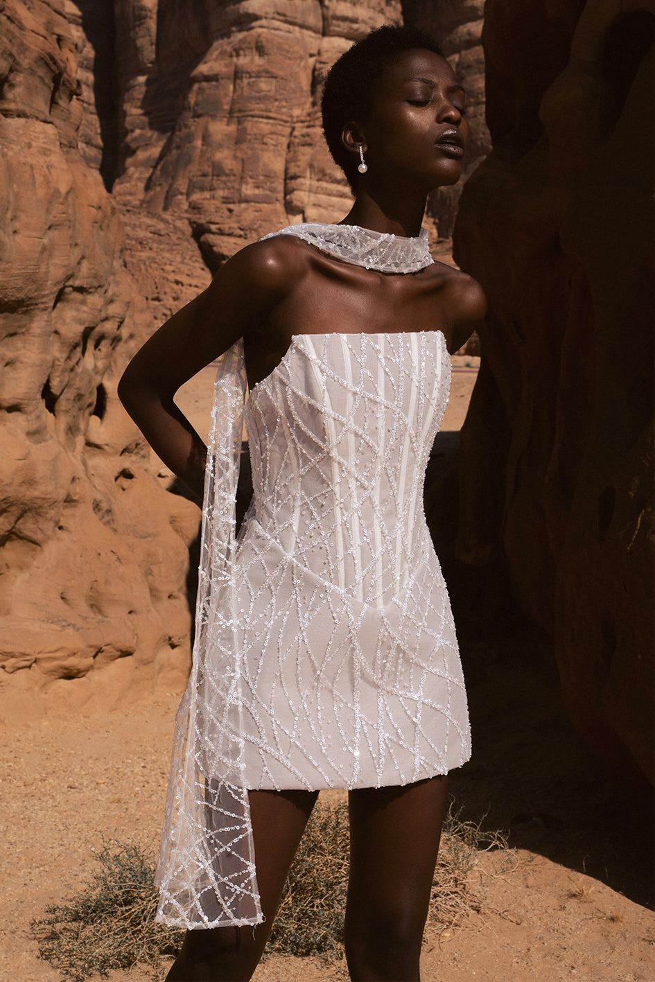Alya Beaded Scarf - SHOPJAUS - JAUS