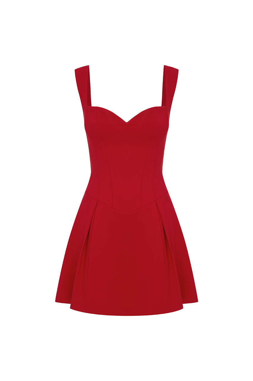 Bethani Mini Dress - Cherry - SHOPJAUS - JAUS