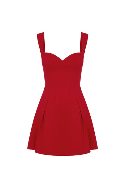 Bethani Mini Dress - Cherry - SHOPJAUS - JAUS