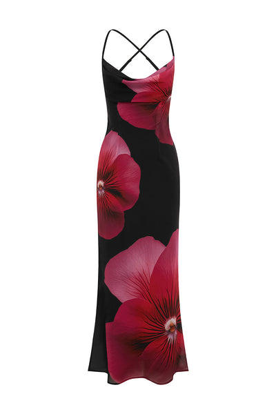 Bridget Maxi Dress - Pink Flower - SHOPJAUS - JAUS