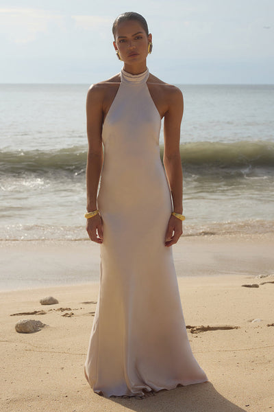 Brigitte Maxi Dress - Ivory - SHOPJAUS - JAUS