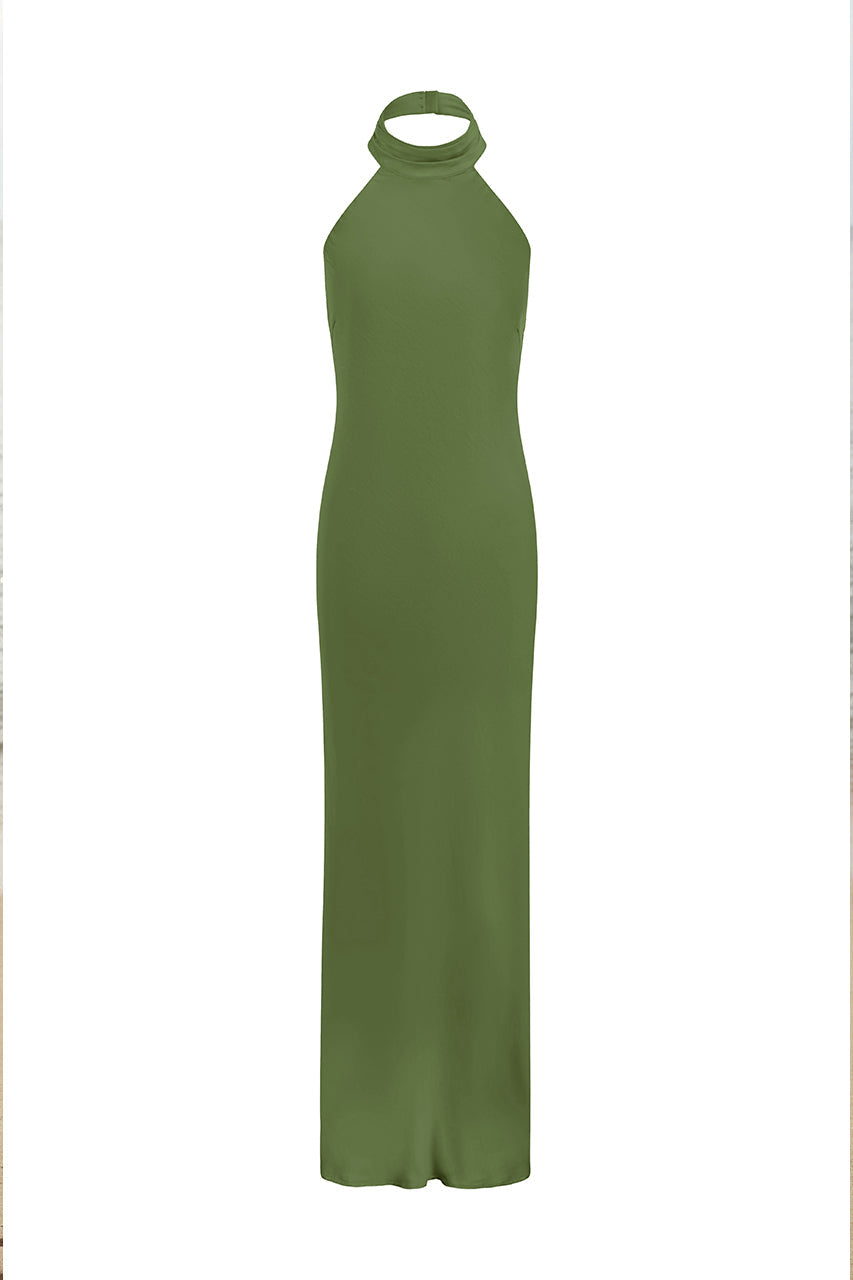 Brigitte Maxi Dress - Olive - SHOPJAUS - JAUS