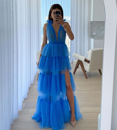 Zendaya Dress - Blue - SHOPJAUS - JAUS