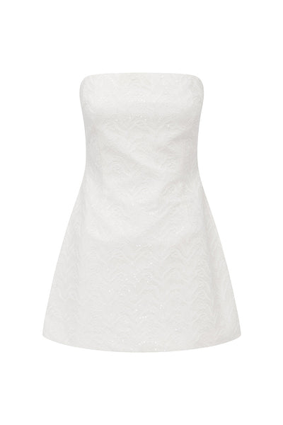 Carleti Mini Dress - Ivory - SHOPJAUS - JAUS