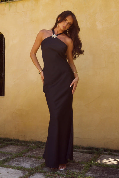 Chara Maxi Dress - Black - SHOPJAUS - JAUS