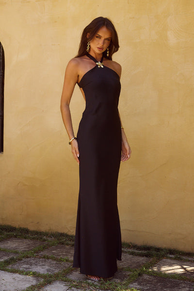 Chara Maxi Dress - Black - SHOPJAUS - JAUS