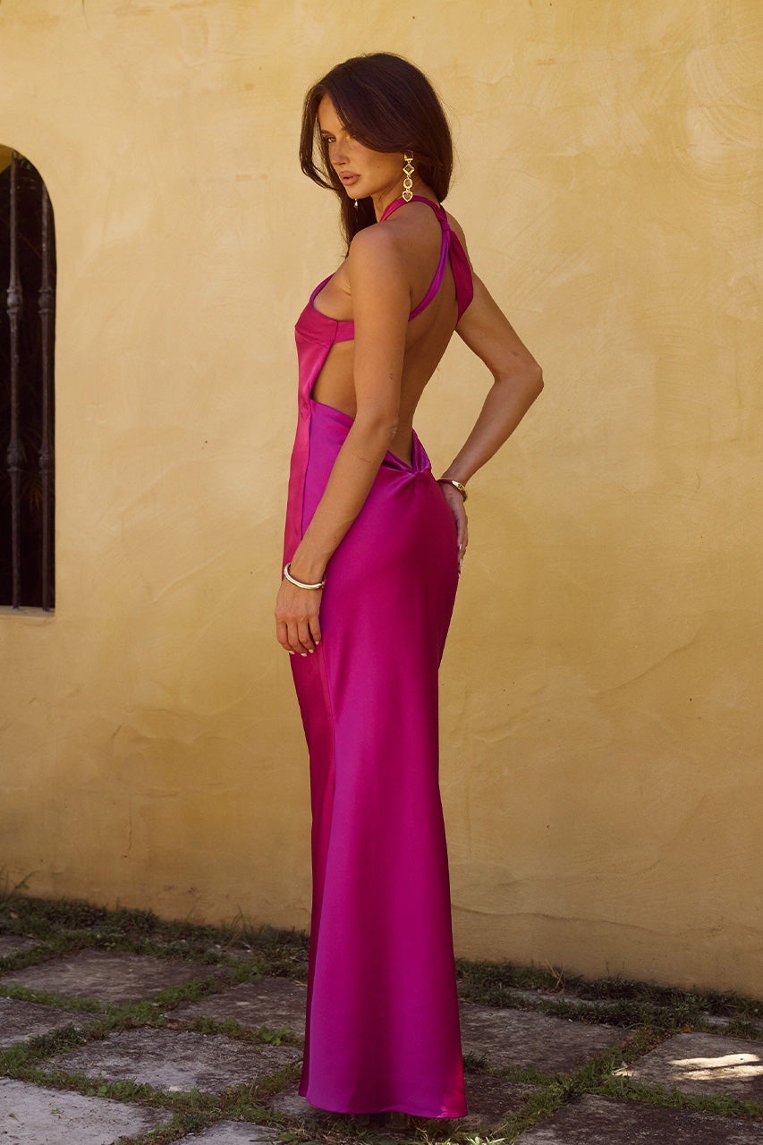 Chara Maxi Dress - Magenta - SHOPJAUS - JAUS