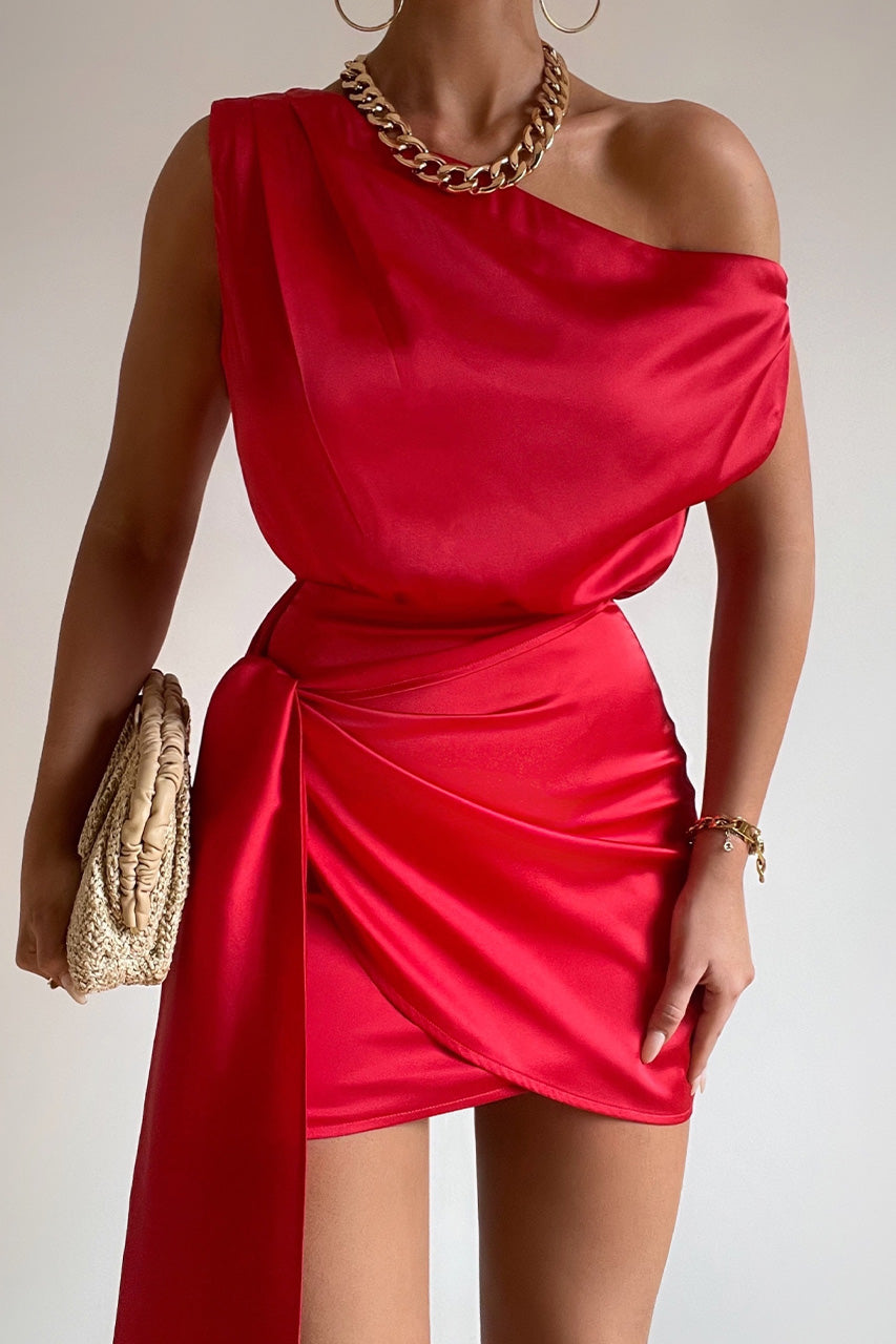 Kharisma Mini Dress - Red - SHOPJAUS - JAUS