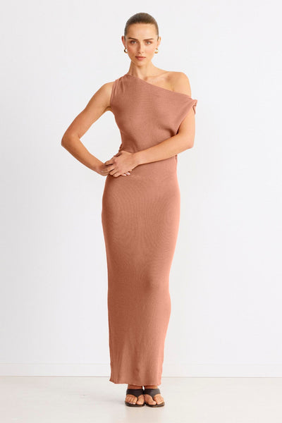 Calina Maxi Dress - Clay - SHOPJAUS - JAUS