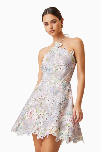 Jacinta Mini Dress - Taupe Multi - SHOPJAUS - JAUS