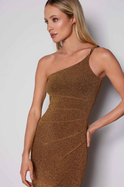 Colette Dress - Gold - SHOPJAUS - JAUS