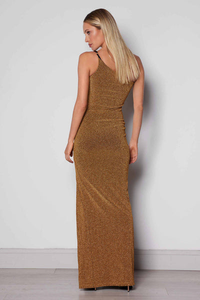 Colette Dress - Gold - SHOPJAUS - JAUS