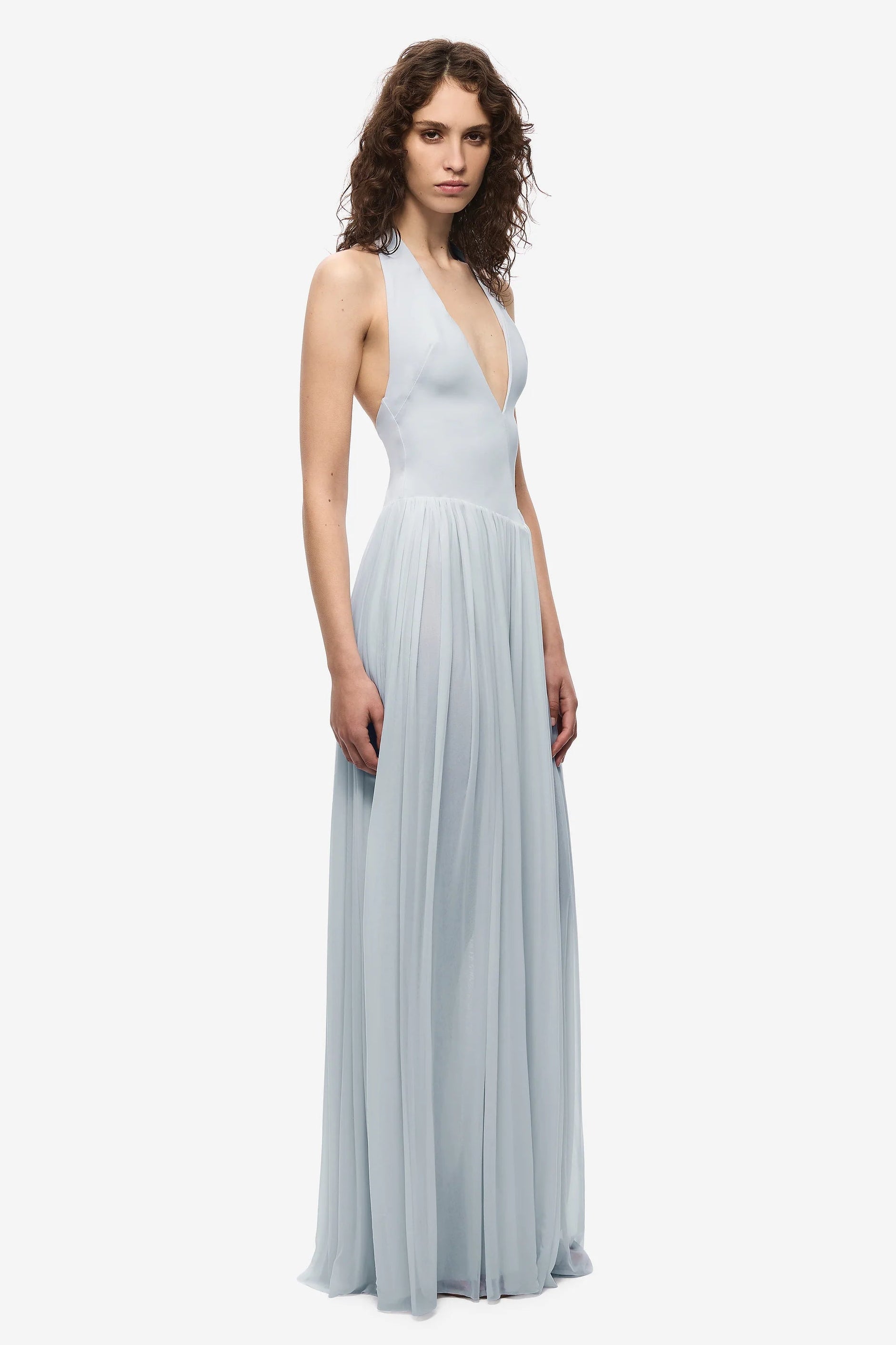 Misha Ophelia Jersey Dress - Skywriting | JAUS