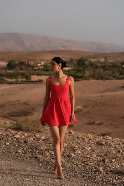 Tiana Dress - Red - SHOPJAUS - JAUS