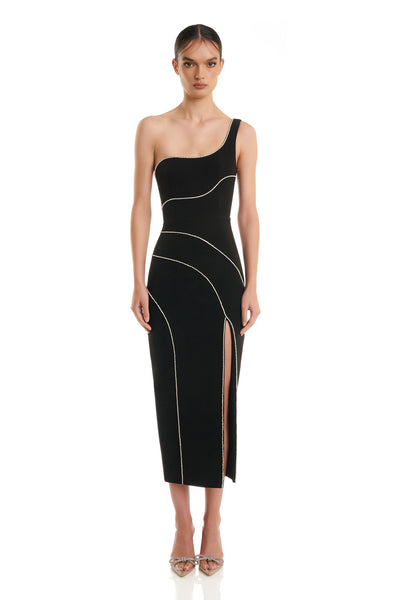 Delfina Dress - Black - SHOPJAUS - JAUS