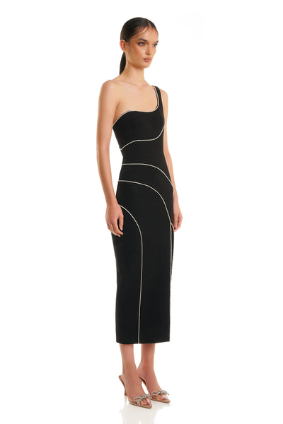 Delfina Dress - Black - SHOPJAUS - JAUS