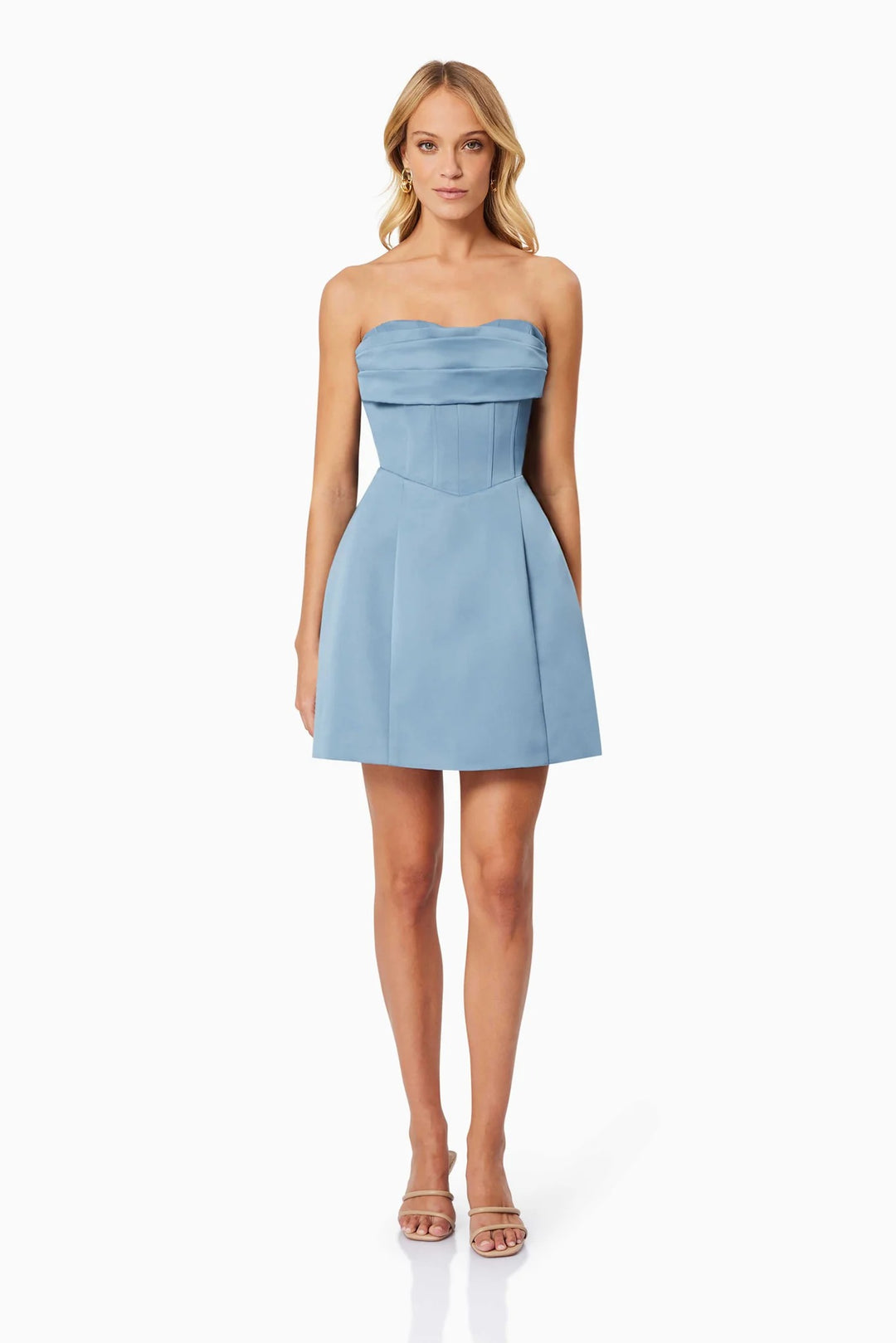 steel blue cocktail dress Coralie Cocktail Dress - Steel Blue