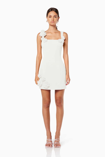 Trompe Dress - White - SHOPJAUS - JAUS