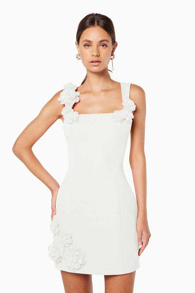 Trompe Dress - White - SHOPJAUS - JAUS