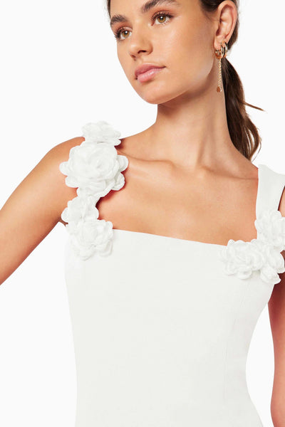 Trompe Dress - White - SHOPJAUS - JAUS