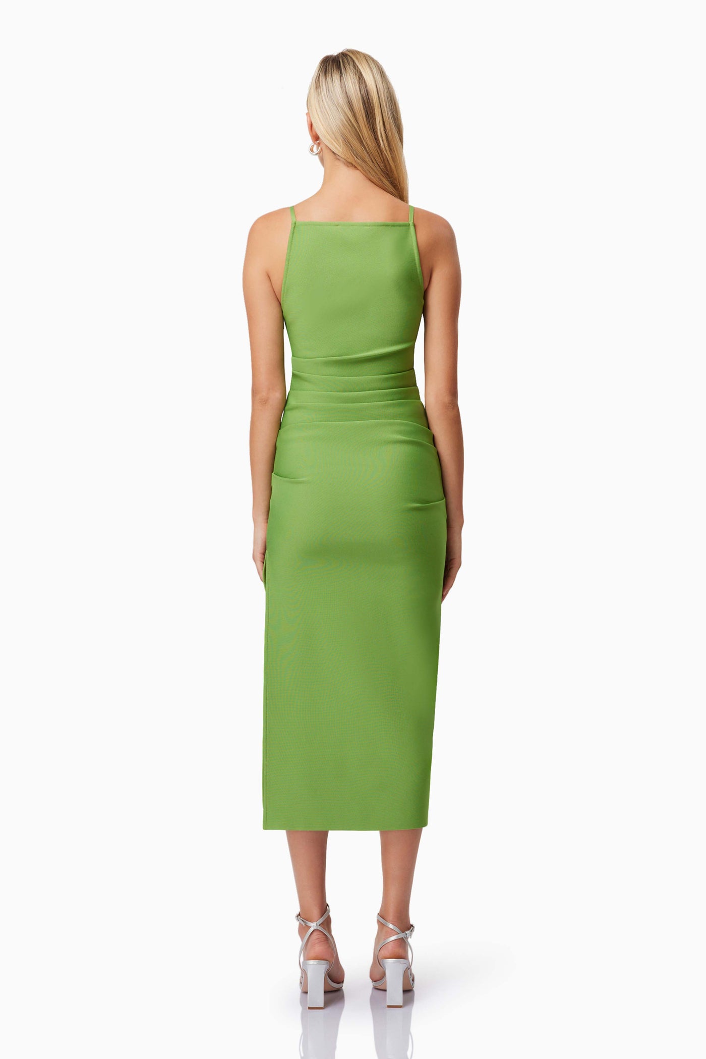 Rose Midi Dress - Green - SHOPJAUS - JAUS