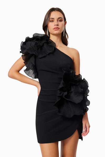 Maya Cocktail Dress - Black - SHOPJAUS - JAUS
