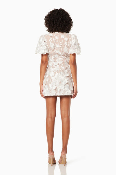 Zayla Mini Dress - Ivory/Nude - SHOPJAUS - JAUS