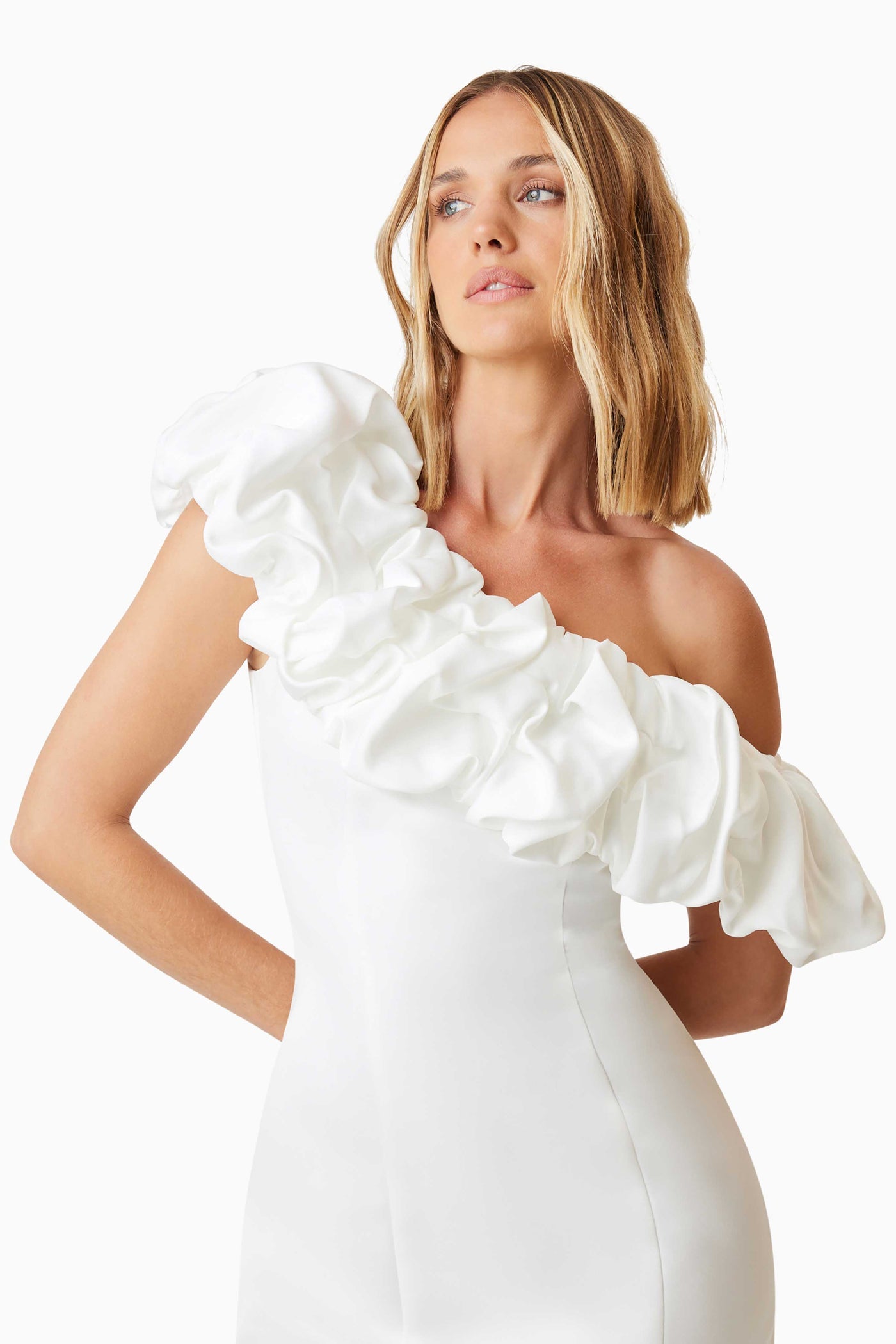 Amelie Mini Party Dress - White - SHOPJAUS - JAUS