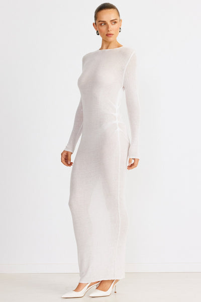 Sloane Maxi Dress - White - SHOPJAUS - JAUS