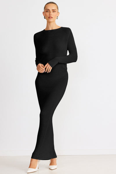 Sloane Maxi Dress - Black - SHOPJAUS - JAUS