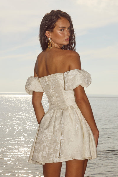 Elodie Mini Dress - Ivory - SHOPJAUS - JAUS