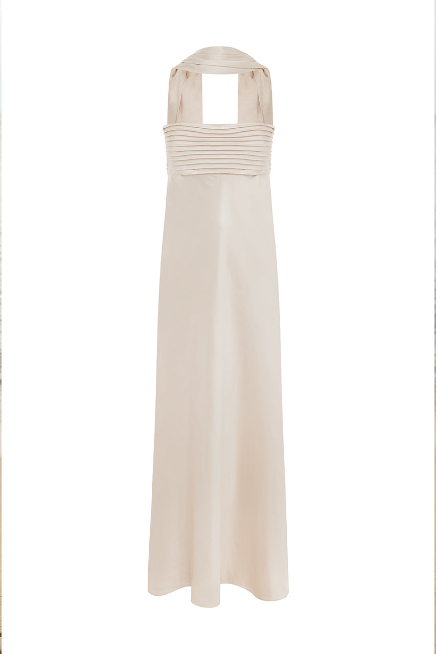 Elsa Maxi Dress - Ivory - SHOPJAUS - JAUS