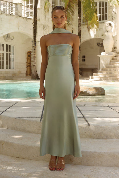 Elsa Maxi Dress - Sage - SHOPJAUS - JAUS