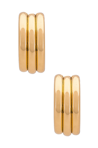 Small Hoop Earrings - 18k Gold Plated - SHOPJAUS - JAUS