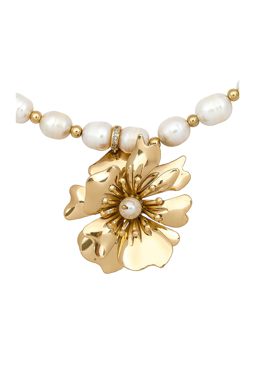 Pearl And Floral Necklace - SHOPJAUS - JAUS